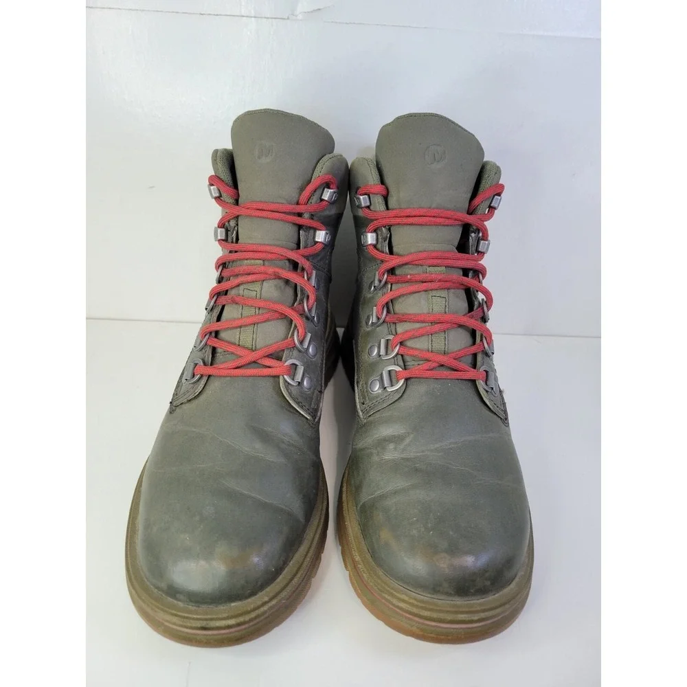 Merrell J310953C Bounder Tall Dusty Olive Trail Hiking Boots Shoes Sz 7 M‎ Youth